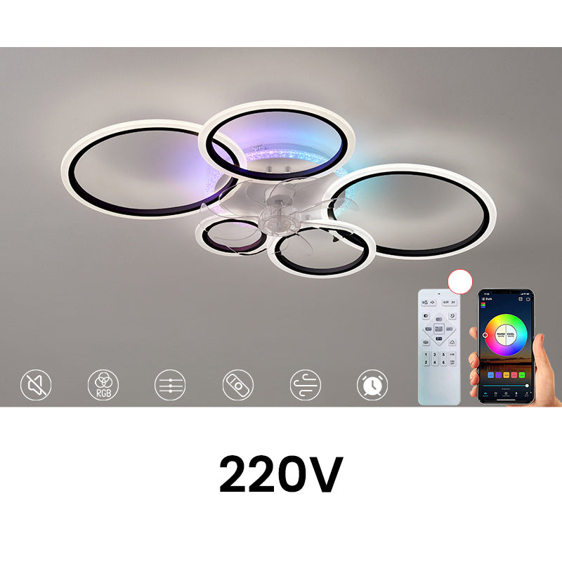 RGB-Deckenventilator mit Beleuchtung und Fernbedienung