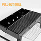 🍖 SPARE 50% 🏕️ Faltbarer tragbarer Grill mit Schublade & Ständer – Kompakt, stabil & perfekt für Camping, Garten & Balkon ✨