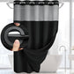 ⏰ 50 % RABATT – Nur für kurze Zeit ✨Badezimmer Duschvorhang mit Waffelmuster 🛁 Wasserabweisend & Einfach zu Montieren