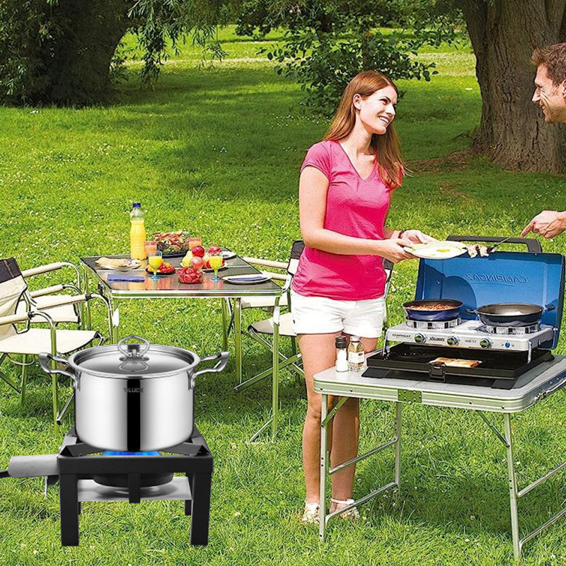 🔥 50% RABATT! 🍳 Tragbarer Propangasbrenner aus Gusseisen – Robust, langlebig & leistungsstark – Ideal für Camping, Outdoor-Kochen oder als Notfallkocher – gleichmäßige Hitzeverteilung, mit Piezozündung ⛺✨