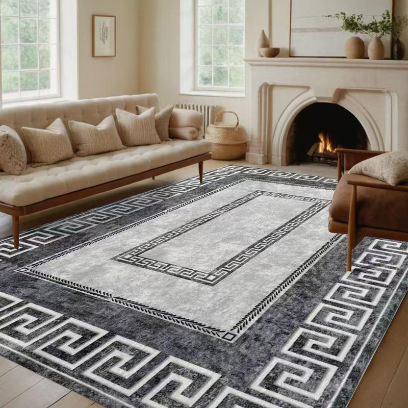 🔥 50 % Rabatt  🛋️ Pflegeleichter Wohnzimmerteppich aus weichem Mikrofaser-Stoff – Schmutzabweisender Teppich für Sofa & Couchtisch
