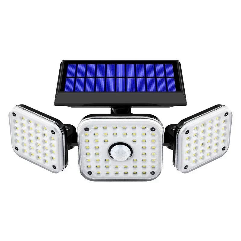 Solar Bewegungsmelderleuchte☀️✨Mehrere Leuchtenköpfe Außenlampe