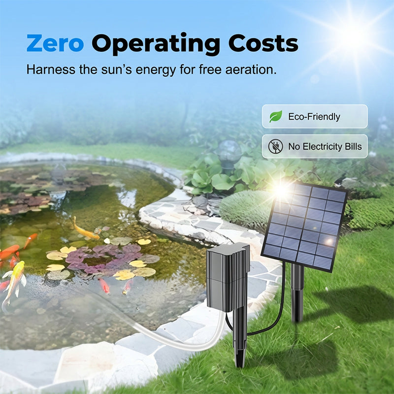 🔥 50 % RABATT 🐟 Solarbetriebener Teichbelüfter mit integrierter Luftpumpe ☀️ Versorgen Sie das Wasser effizient mit Sauerstoff – ganz ohne Stromkosten 🌿