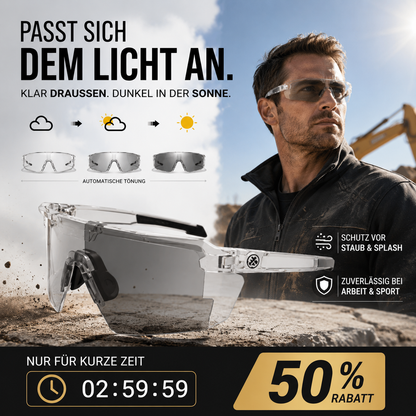 🕶️ 50% RABATT! 🏍️ Motorrad-Schutzbrille für Tag & Nacht – UV400, polarisierend & gelbe Nachtlinse – Perfekter Sitz & klare Sicht unter jedem Helm ✨