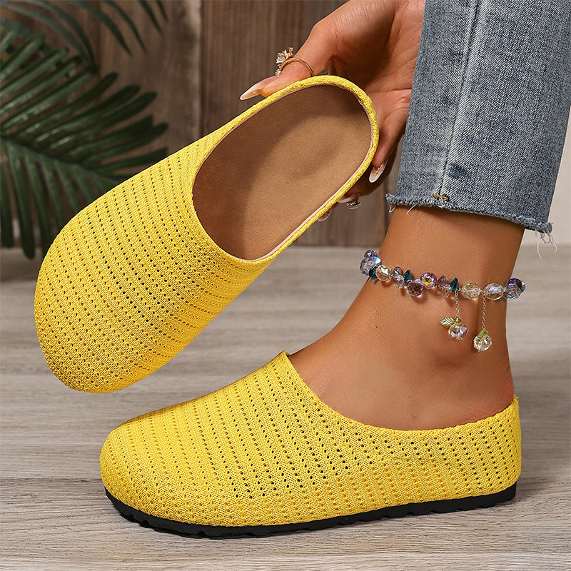 👟Women's Breathable Knit Slip-On Mules – Luftig, bequem, einfach reinschlüpfen☀️✨