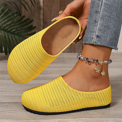 👟Women's Breathable Knit Slip-On Mules – Luftig, bequem, einfach reinschlüpfen☀️✨
