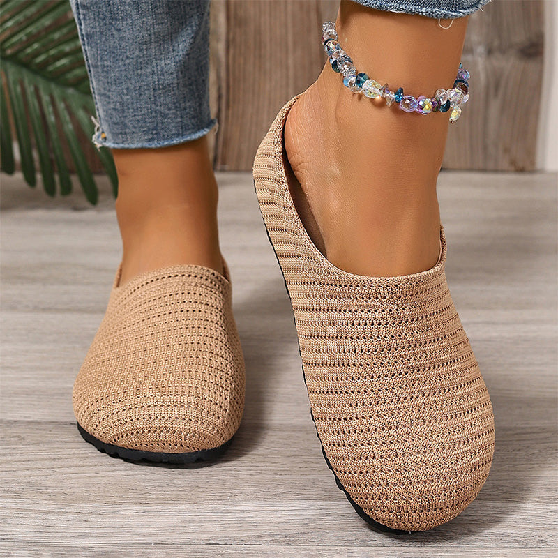 👟Women's Breathable Knit Slip-On Mules – Luftig, bequem, einfach reinschlüpfen☀️✨