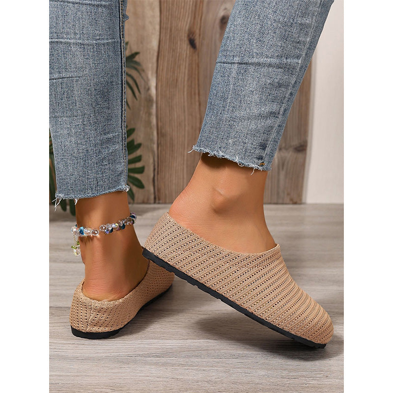 👟Women's Breathable Knit Slip-On Mules – Luftig, bequem, einfach reinschlüpfen☀️✨