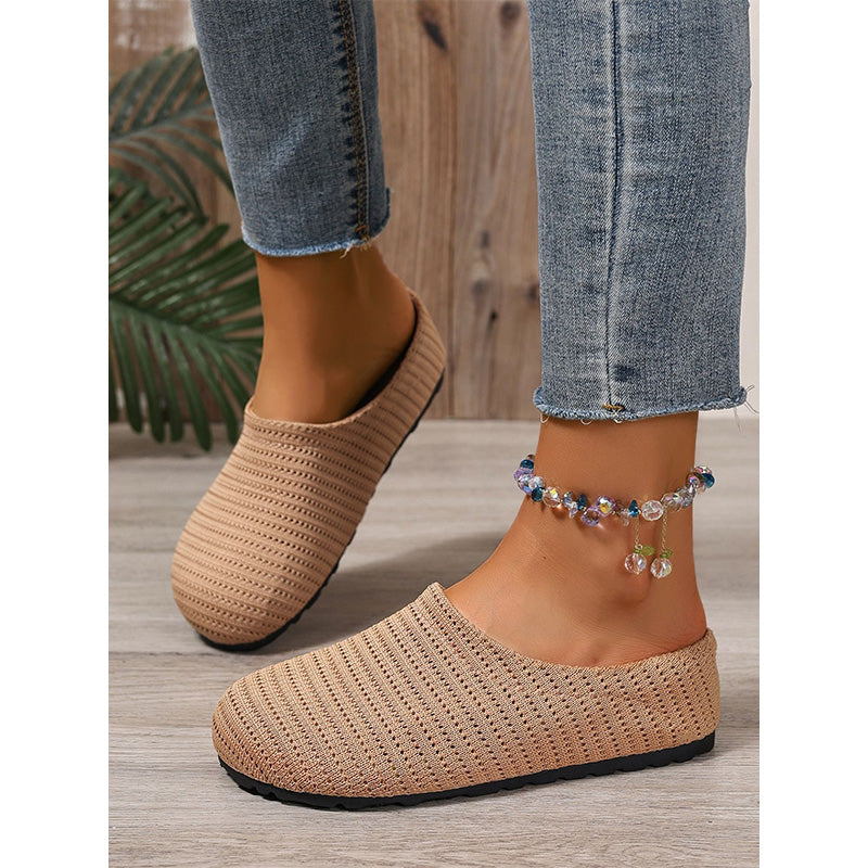 👟Women's Breathable Knit Slip-On Mules – Luftig, bequem, einfach reinschlüpfen☀️✨