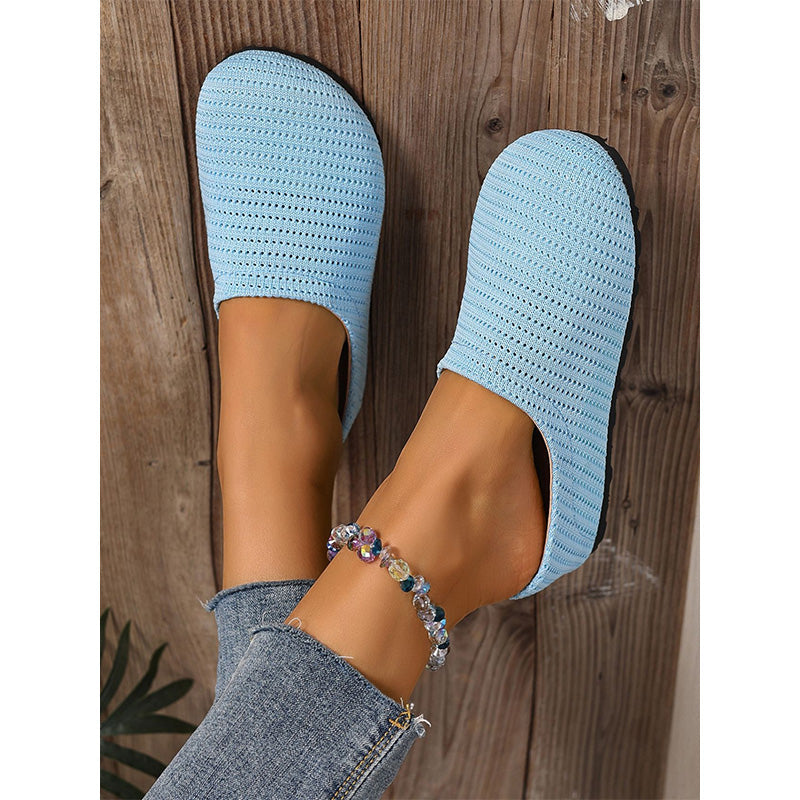 👟Women's Breathable Knit Slip-On Mules – Luftig, bequem, einfach reinschlüpfen☀️✨