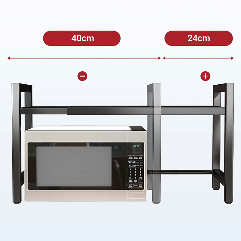 🧰 50% RABATT! 🍳 Erweiterbares Mikrowellenregal – Verstellbar, 75 kg & mit Haken ✨