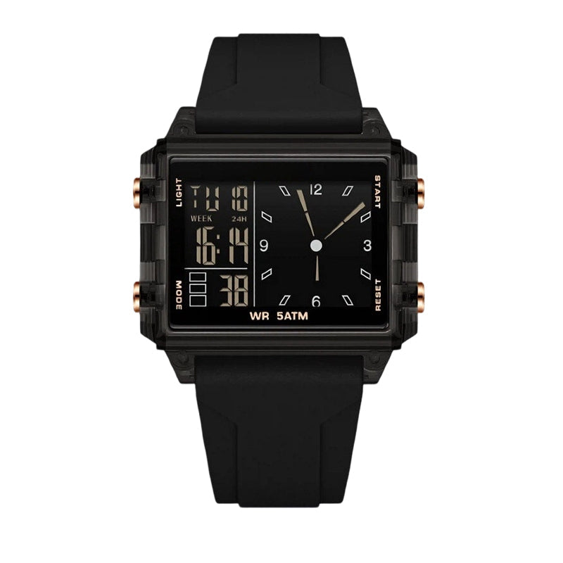 ⌚ 50% RABATT! 💧Transparente Digitaluhr – 50M wasserdicht, Leuchtdisplay & Hybrid-Zeitanzeige – Stil trifft Funktion ✨