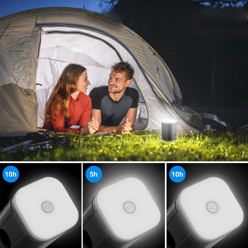 🏕️ Wiederaufladbare Camping-Luftpumpe – LED-Licht, schnelles Aufpumpen, kompakt – Zahlung per Nachnahme 🔋