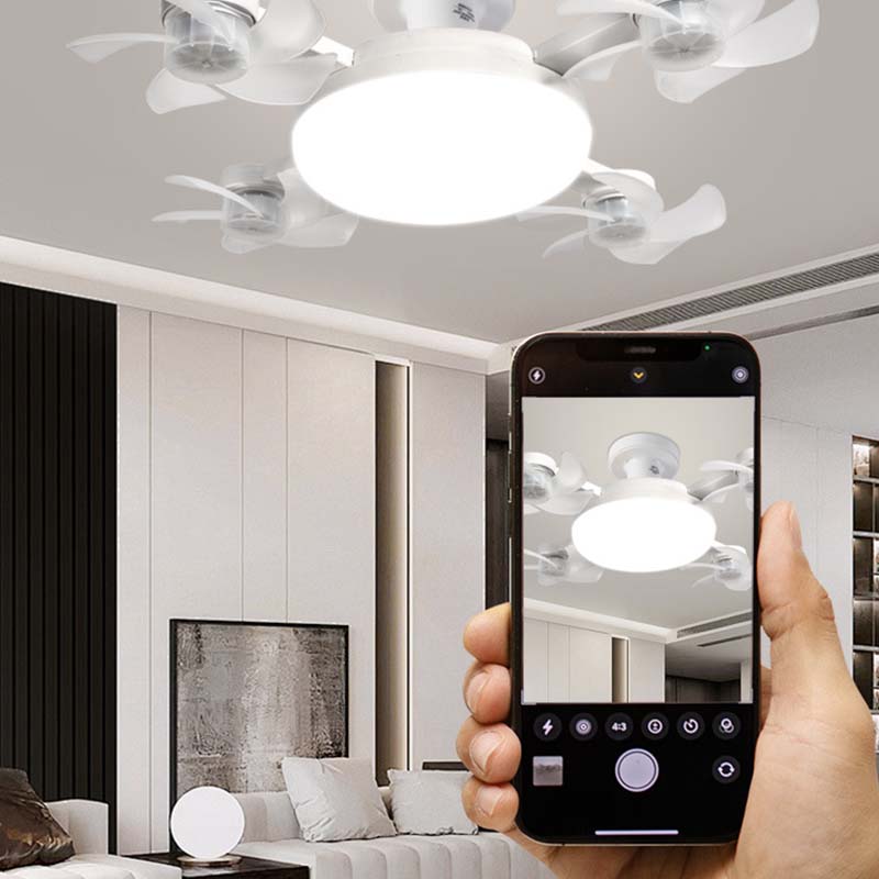🌀 50 % RABATT! 💡 Deckenventilator mit E27-Fassung – Leiser 2-in-1-LED-Ventilator mit Fernbedienung – Kühlung und Licht in einem 🏠