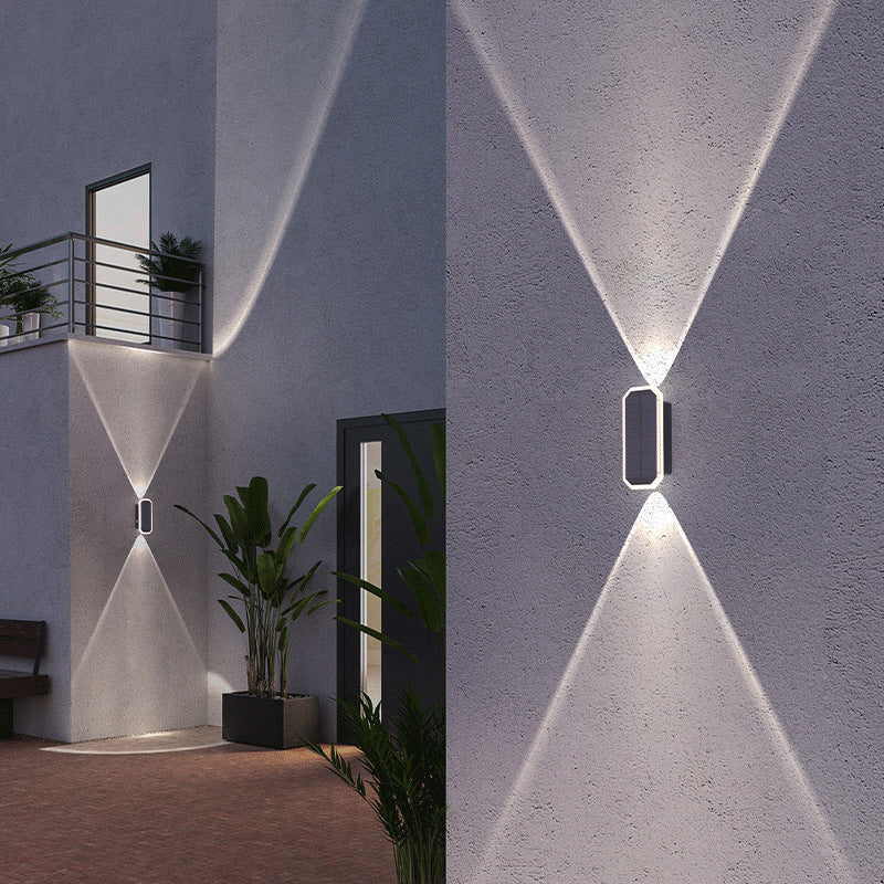 🌞 Solar Wandleuchte für Außen – Wasserdichte LED-Gartenlampe mit Up & Down Licht für Terrasse, Garten & Hauswand