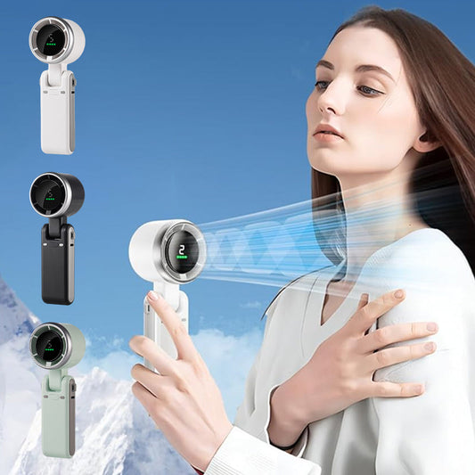 🔥3-in-1-Turbo-Handventilator🌬️🇬🇧 5 Geschwindigkeitsstufen, 24-Stunden-Akku 🔋 | Das perfekte Vatertagsgeschenk für Papa und Pendler 🎁