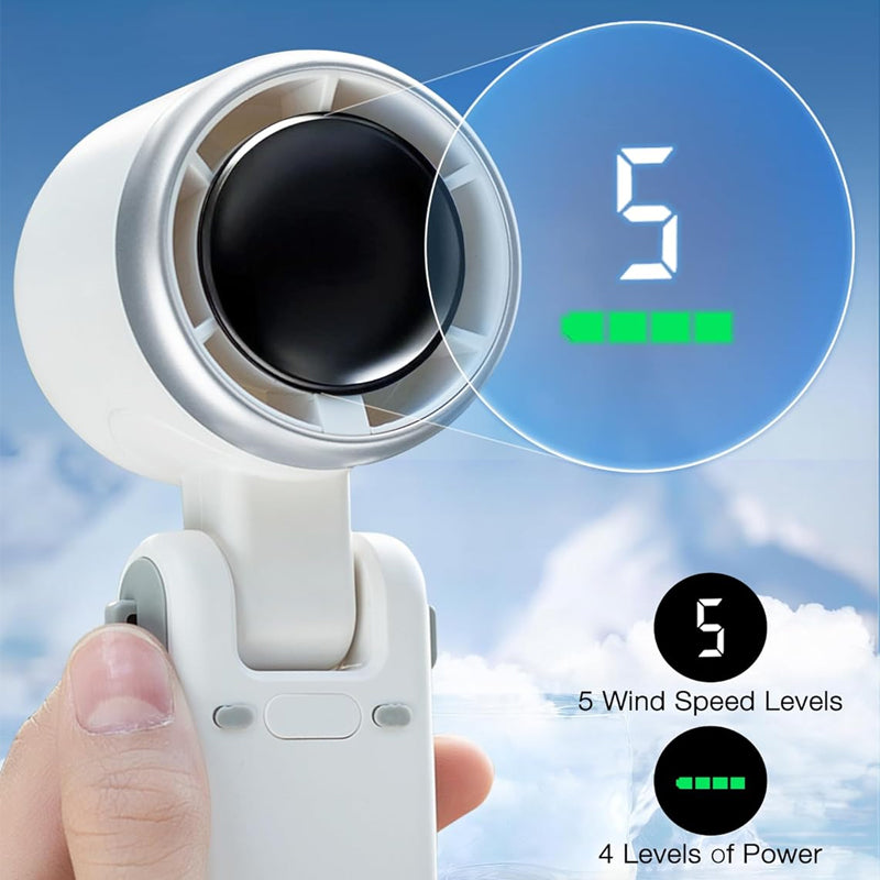 🔥3-in-1-Turbo-Handventilator🌬️🇬🇧 5 Geschwindigkeitsstufen, 24-Stunden-Akku 🔋 | Das perfekte Vatertagsgeschenk für Papa und Pendler 🎁
