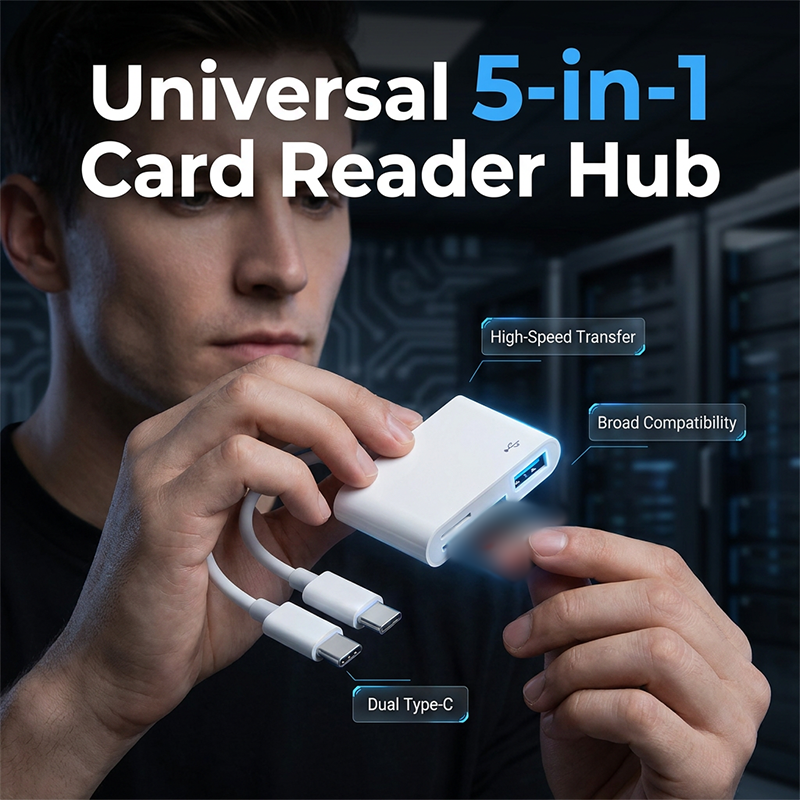5-in-1 Multiport-Speicherkartenleser