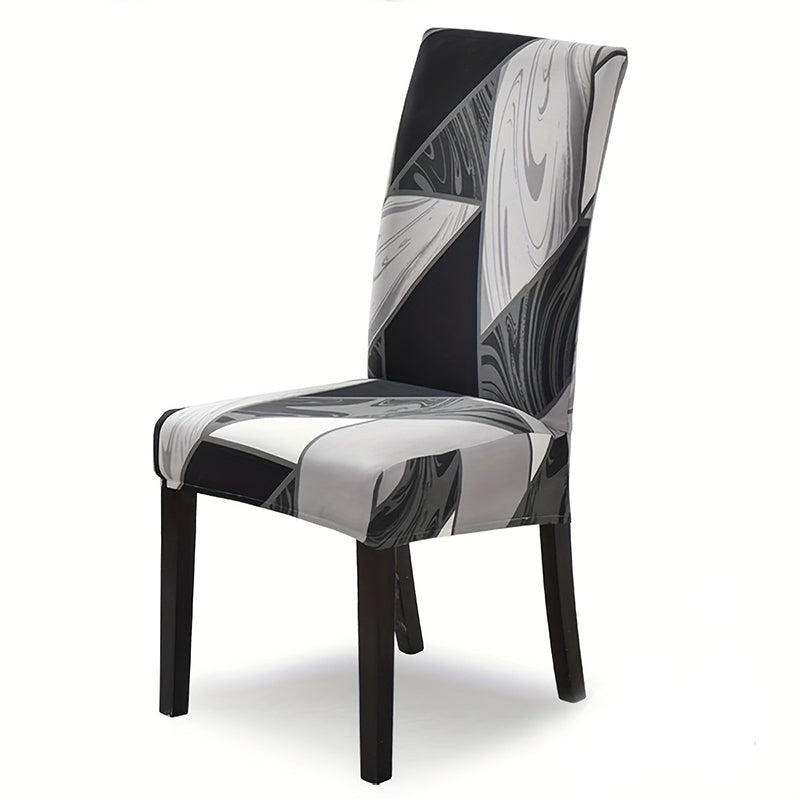 🛋️ Aktion: 2 für 1 – Universal-Stuhlbezug mit elastischem Stoff & Print – für Rückenlehne und Sitzfläche, waschbar & vielseitig für Esstisch & Wohnzimmer 🪑