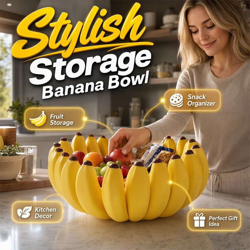 🔥50 % RABATT🍌 Aufbewahrungsschale in Bananenform | Skulpturale, dekorative Aufbewahrung · Vielseitig einsetzbar auf Arbeitsplatten, Tischen und Regalen