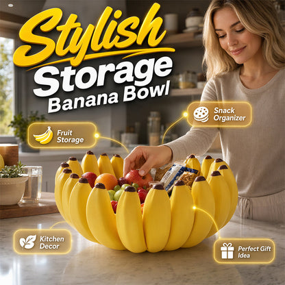 🔥50 % RABATT🍌 Aufbewahrungsschale in Bananenform | Skulpturale, dekorative Aufbewahrung · Vielseitig einsetzbar auf Arbeitsplatten, Tischen und Regalen