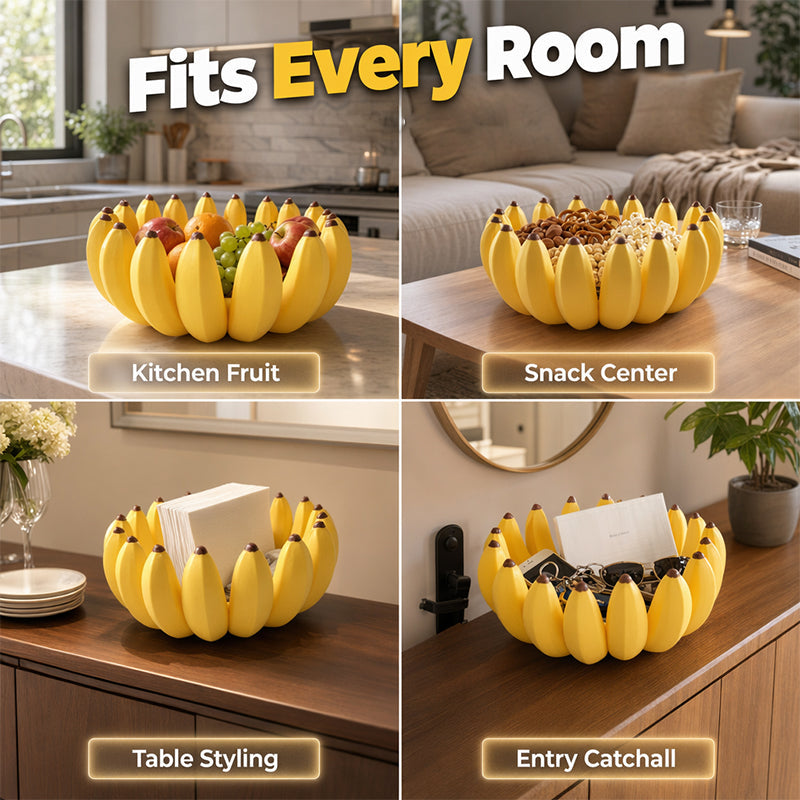 🔥50 % RABATT🍌 Aufbewahrungsschale in Bananenform | Skulpturale, dekorative Aufbewahrung · Vielseitig einsetzbar auf Arbeitsplatten, Tischen und Regalen