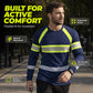 Rundhals Colorblock Langarm T-Shirt