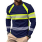 Rundhals Colorblock Langarm T-Shirt