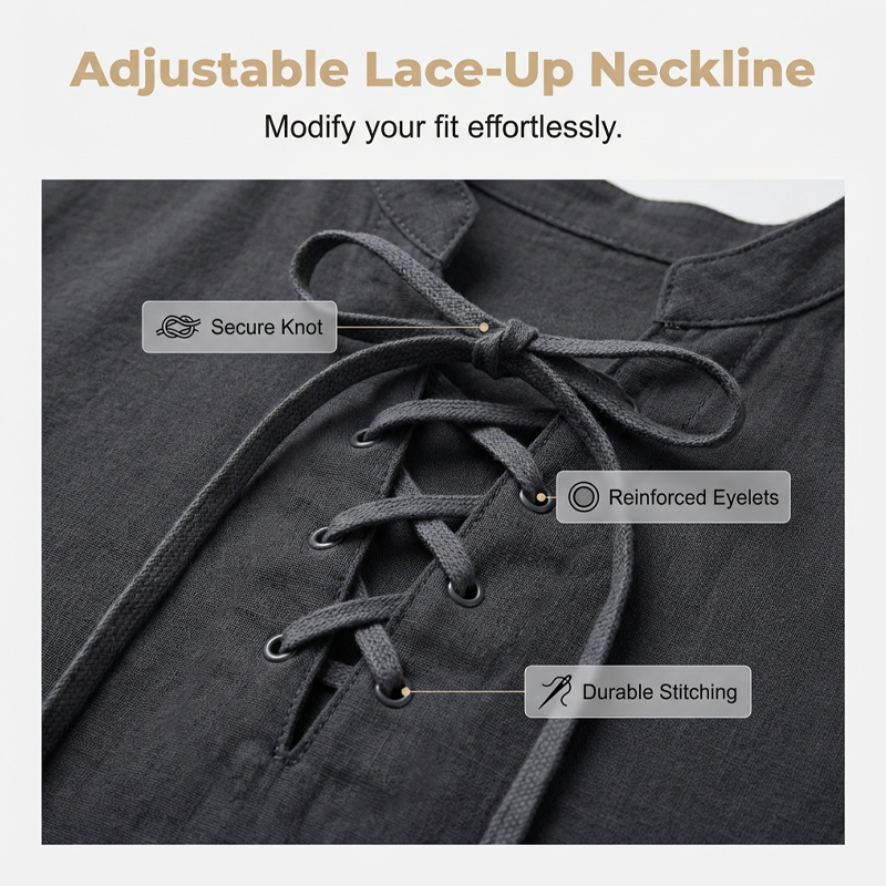 👔 50% RABATT! 🏆 Herren lässiges Schnürhemd mit Kurzarm – Atmungsaktiv & vielseitig – Perfekt für Sommer, Freizeit oder lässige Bürotage – bequemer Look mit Stil ✨🌿