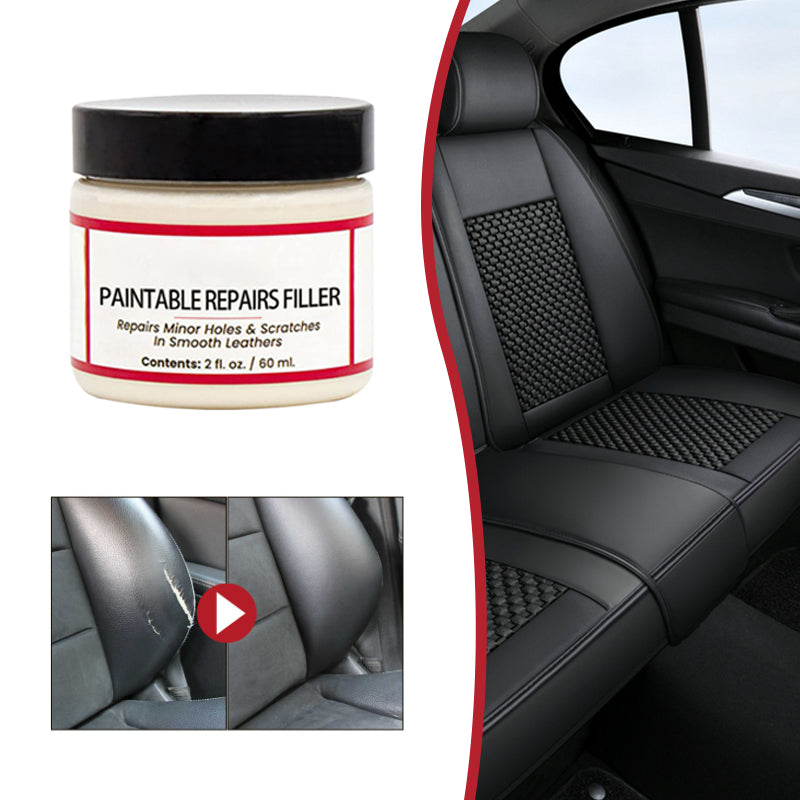 🧴 Füllmittel zur Reparatur von Kratzern und Beschädigungen an Leder – für Sofas, Autositze, Taschen & Schuhe – farblich anpassbar & leicht anzuwenden – unsichtbare Reparatur in Minuten