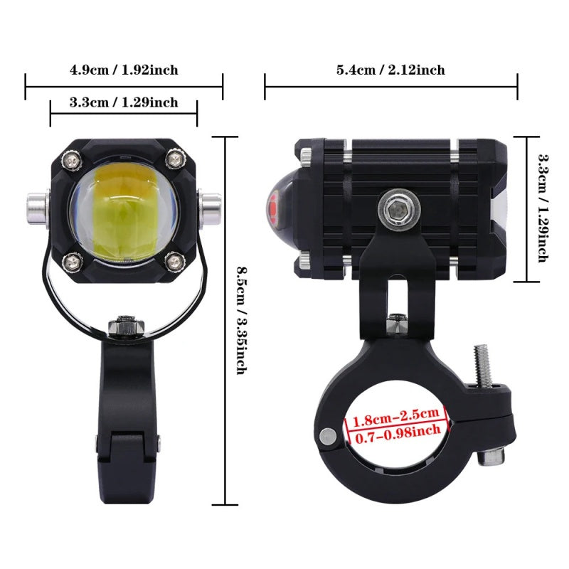 🏍️💡 Dual-Beam LED-Scheinwerfer – hell, wasserdicht, kompatibel mit 12–80V Fahrzeugen!