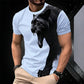 🔥 50% RABATT! 🐆 Herren Panther Print T-Shirt ✨ Atmungsaktiv, Bequem & Perfekt für Alltag und Freizeit