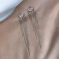 💫 50% RABATT! ✨ Lange Damen Ohrclips mit Metallfransen 💎 Elegantes Design, Modern & Vielseitig Kombinierbar