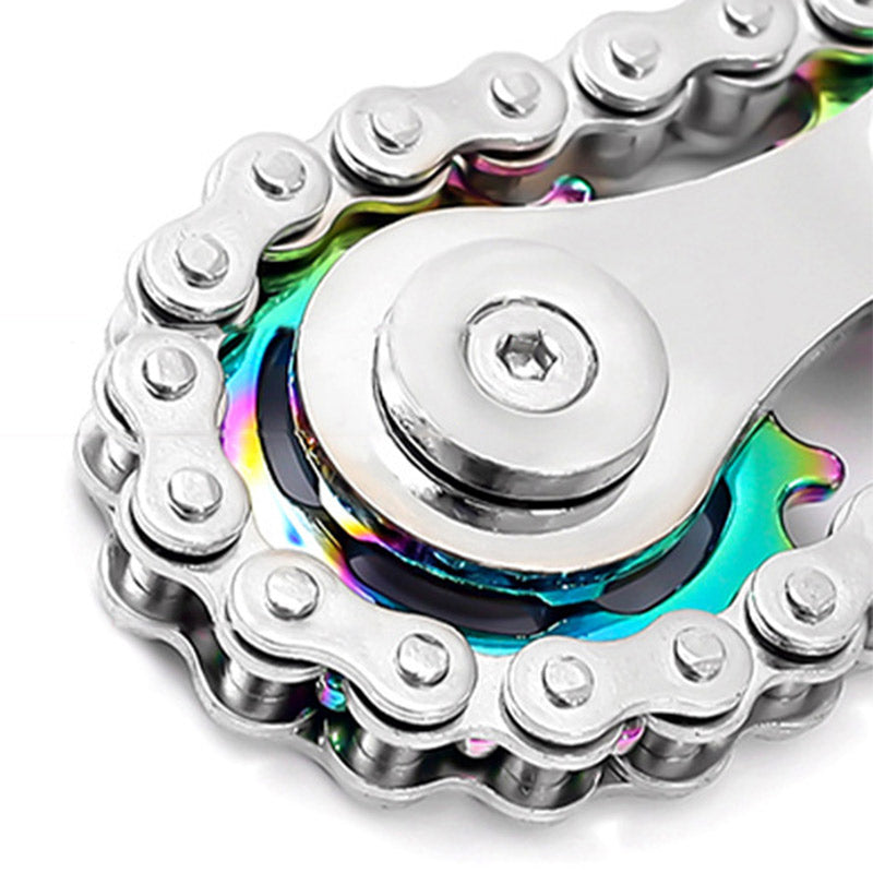 Edelstahl-Zahnrad-Ketten-Fidget-Spinner