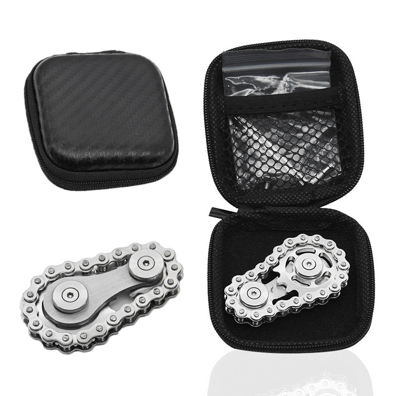 Edelstahl-Zahnrad-Ketten-Fidget-Spinner