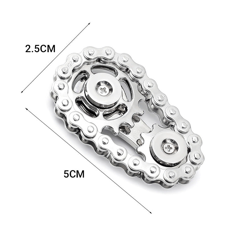 Edelstahl-Zahnrad-Ketten-Fidget-Spinner