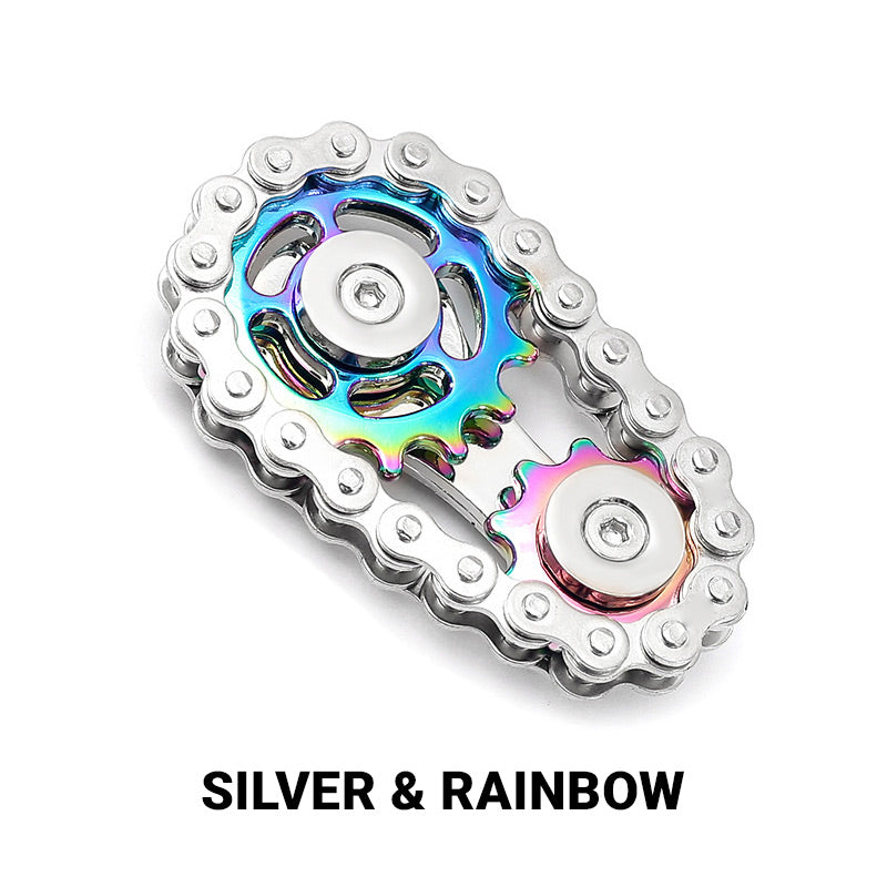 Edelstahl-Zahnrad-Ketten-Fidget-Spinner
