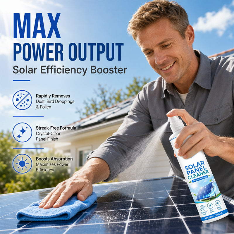 🛒 JETZT 50 % RABATT! ☀️ Hochwertiges Reinigungsspray für Solarmodule – Entfernt Schmutz effektiv und steigert den Energieertrag – Einfach anzuwendendes Produkt für den Außenbereich 💧