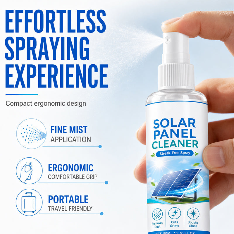 🛒 JETZT 50 % RABATT! ☀️ Hochwertiges Reinigungsspray für Solarmodule – Entfernt Schmutz effektiv und steigert den Energieertrag – Einfach anzuwendendes Produkt für den Außenbereich 💧
