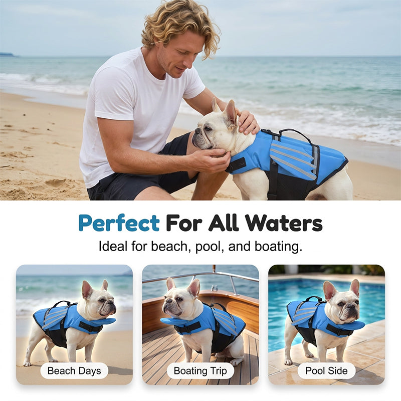 🐶🦺 Reflektierende Rettungsweste in Form von Engelsflügeln für Hunde ✨🌊