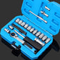 📢📢50% RABATT !!⏰29-teiliges Ratschen-Steckschlüssel-Set – Chrom-Vanadium-Stahl, 11 Stecknüsse & 10 Bits. Perfekt für Autoreparaturen & DIY 🛠️✨
