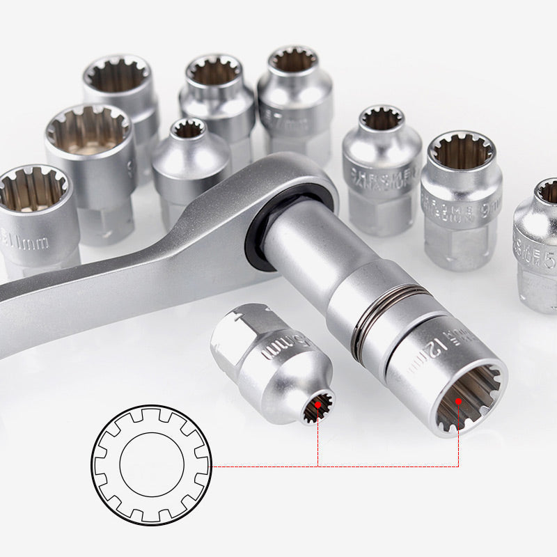 📢📢50% RABATT !!⏰29-teiliges Ratschen-Steckschlüssel-Set – Chrom-Vanadium-Stahl, 11 Stecknüsse & 10 Bits. Perfekt für Autoreparaturen & DIY 🛠️✨