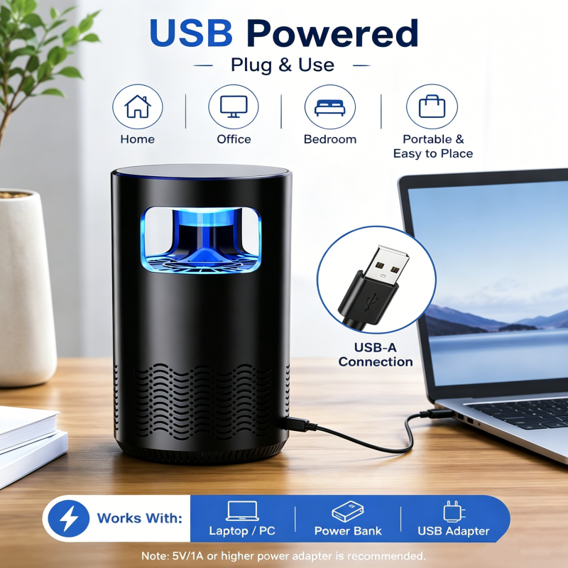 🔥 Heute -50 %! 🦟 USB-Mückenlampe für ein mückenfreies Zuhause