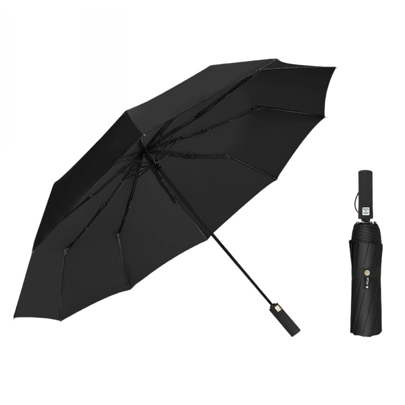 ☂️  Großer automatischer Sonne- & Regenschirm – 3-fach Automatik, windfest & UPF 50+ – Extra großes Dach (Ø 105–125 cm) – Ideal für Pendler & Familien ✨