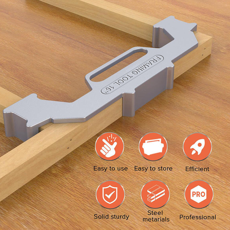 🔧  【Bisher bester Preis – Limitiert! 】📏 Rahmenlehre aus Aluminiumlegierung – Robust, präzise & einfach zu handhaben – Ideal für Stud-Layout, Trockenbau & Montagearbeiten 🛠️