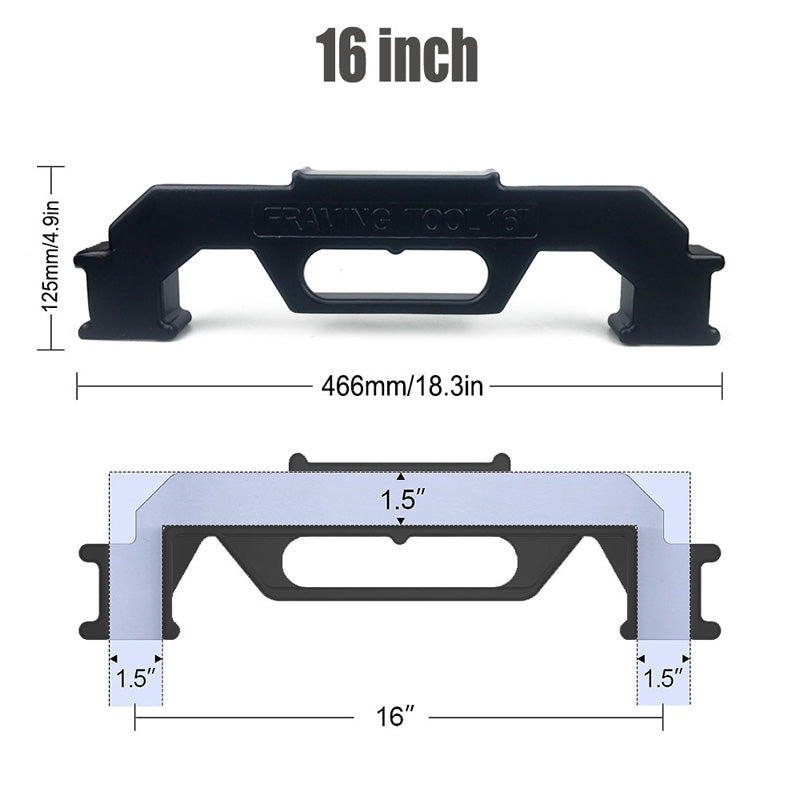 🔧  【Bisher bester Preis – Limitiert! 】📏 Rahmenlehre aus Aluminiumlegierung – Robust, präzise & einfach zu handhaben – Ideal für Stud-Layout, Trockenbau & Montagearbeiten 🛠️