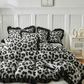 🐆 JETZT 50% RABATT! 🛌 Leoparden-Druck Rüschen-Bettbezug-Set – Weiches Gewebe, schickes Rüschendetail & lebendiger Druck – Perfekt für ein kühnes, gemütliches Schlafzimmer ✨