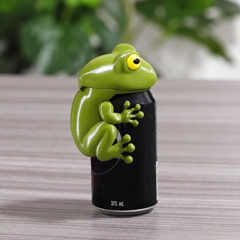 🐸 Frosch-Dosenverschluss mit Klappdeckel – Hält offene Limo frisch & insektenfrei