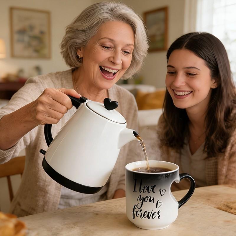 💝✨50% RABATT! Farbwechselnde Keramiktasse mit Herzhenkel, Valentinstag