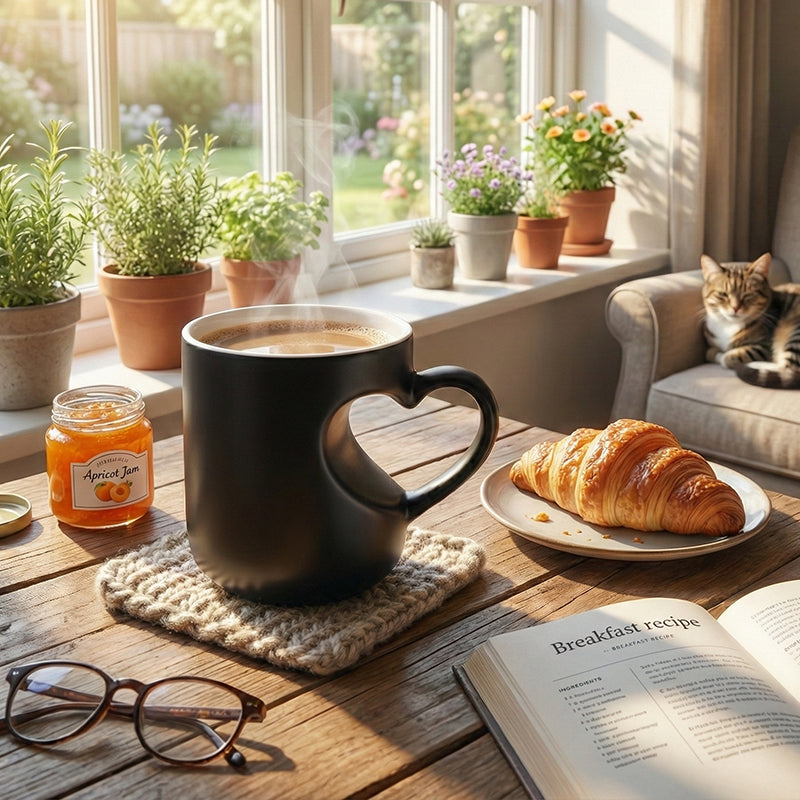 💝✨50% RABATT! Farbwechselnde Keramiktasse mit Herzhenkel, Valentinstag
